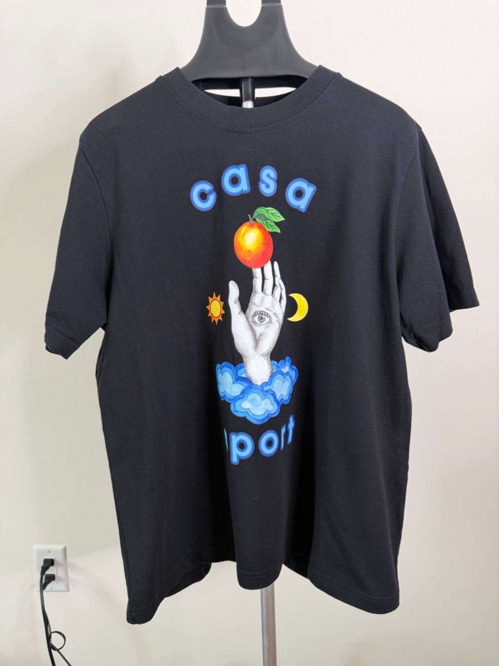 Casa Blanca  Men's Black Graphic Short Sleeve Tee